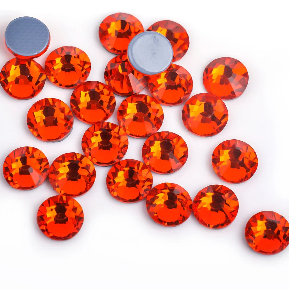 Premium Hot Fix Rhinestones – High Quality Glass Crystal Flatback Iron-On Glitter Rhinestones for Clothing & Crafts