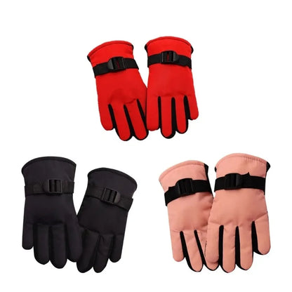 Kids Waterproof Winter Gloves – Full Finger Thermal Snow Mittens for Boys & Girls Aged 3-13