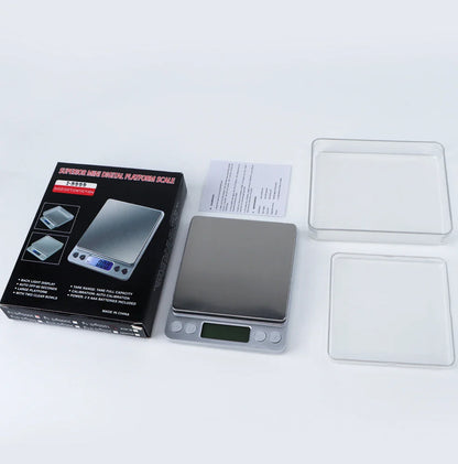 Digital Kitchen Scale Precision Scales - 3Kg/500G Capacity, 0.01g Accuracy, Jewelry Weighing for Food Diet, LCD Electronic Measuring Balance