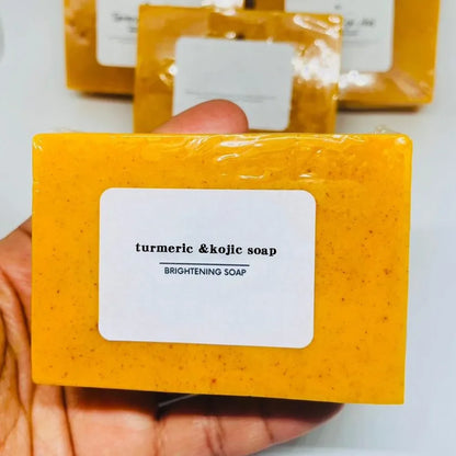 100g Turmeric & Lemon Kojic Acid Handmade Soap – Shower & Facial Soap