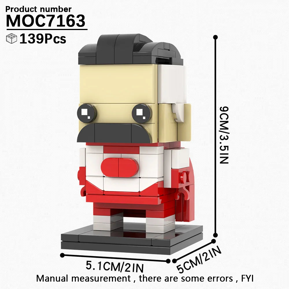 MOOXI Movie Series MOC BrickHeadz Building Blocks Set – DIY Educational Toy for Kids