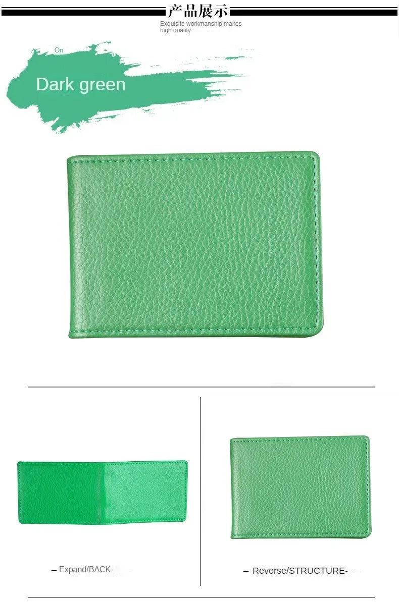PU Leather Driver License Holder — Car Document Wallet for ID, Pass, Certificate, and Card Storage