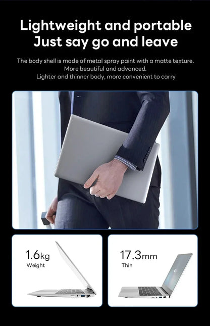 14.1" Portable Windows 11 Laptop – Intel Core i9-8950HK, 16GB RAM, 1TB/2TB SSD, HD Screen Notebook PC