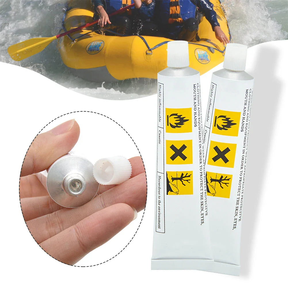 30ml/60ml PVC Adhesive Repair Glue – Waterproof Glue for Inflatable Boats, Toys, Kayaks & Swimming Rings