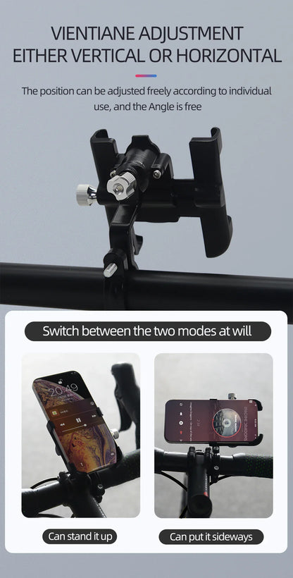 ThinkRider Anti-Vibration Bicycle Phone Mount for Mountain & Road Bikes – Navigation & Mobile Stand for E-Bikes