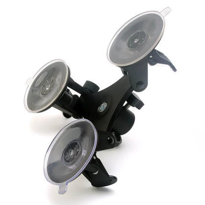 Triple Suction Cup Mount with 1/4'' Thread Adapter for GoPro Hero 13/12/11/10/9/8, DJI Osmo Action 5/4/3, Insta360, SJCAM