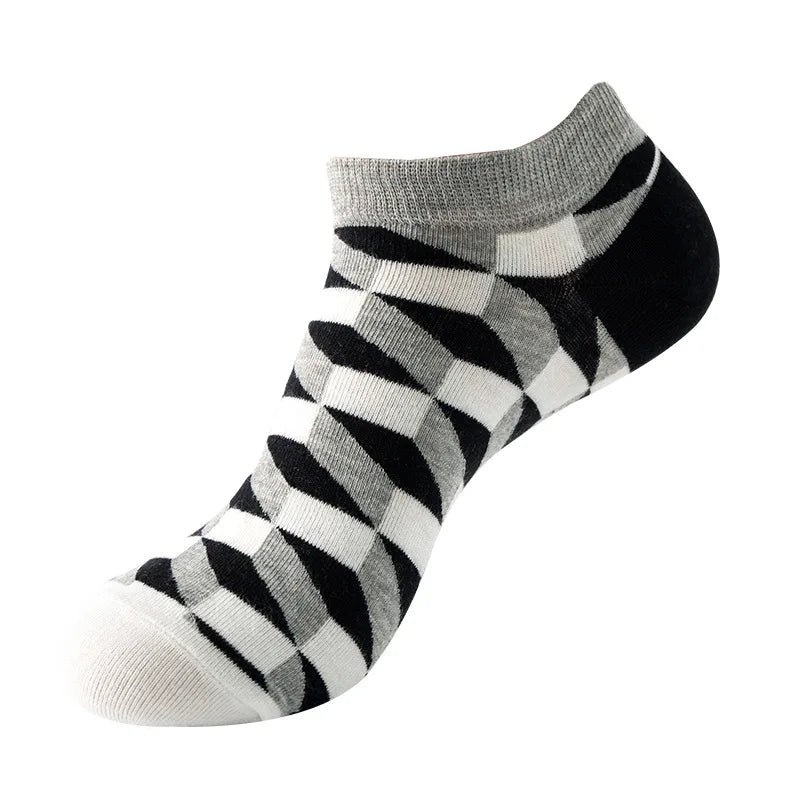 Combed Cotton Ankle Socks for Men & Women - Funny Beer, Fruit & Food Novelty Low Cut Socks (EU 38-43)