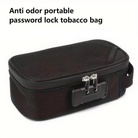 Large-Capacity Smell Proof Bag with Lock — Activated Carbon Deodorizer Portable Pipe Storage Bag