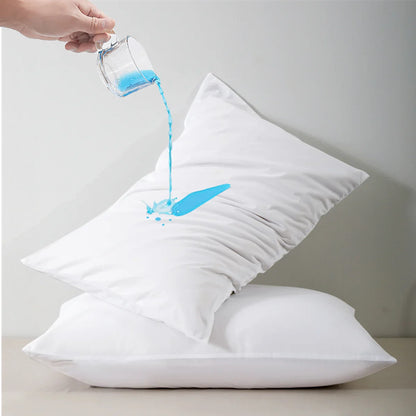 2-Piece Zippered Waterproof Pillow Covers – Oil-Resistant Knitted Pillow Protectors for Bed