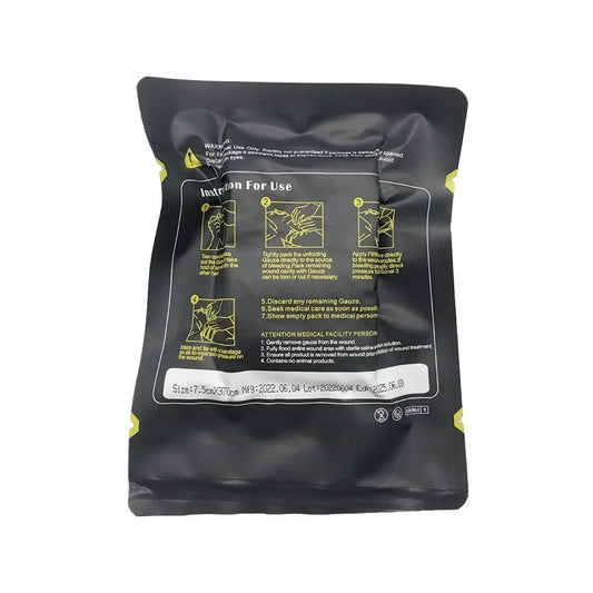 Tactical Kaolin Hemostatic Gauze – Emergency First Aid Bandage for Bleeding & Trauma Wound Dressing