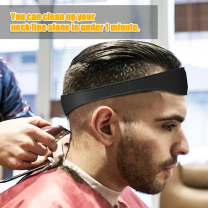 DIY Home Hair Trimming Headband | Silicone Neckline Shaving Template for Haircuts | Curved Hair Cutting Guide & Styling Tools