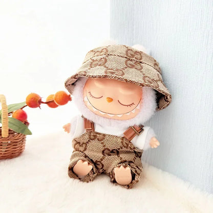 Anime Labubu Doll Clothes — Fashion Overalls for Labubu Idol V1/V2, 15/17cm Plush Doll Clothing Accessories, In Stock