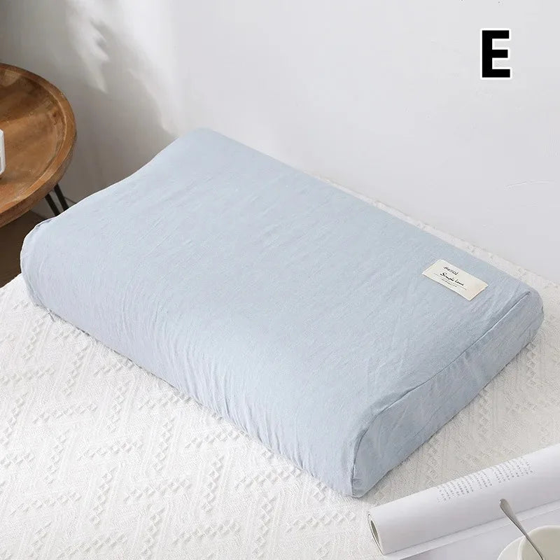 30x50cm Cotton Latex Pillowcase – Washable Memory Foam Pillow Cover for Bedroom