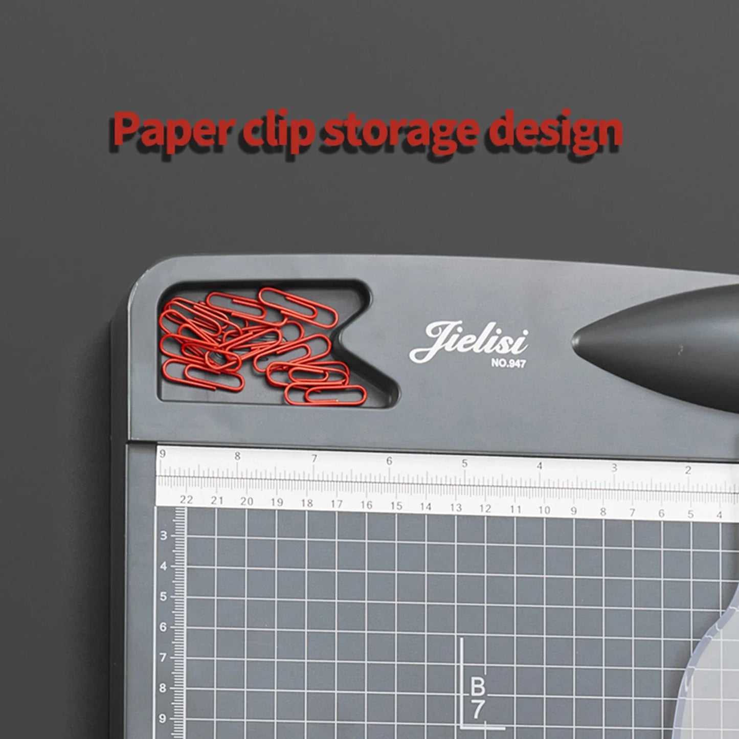 JIELISI Mini A4 Paper Trimmer — Desktop Guillotine Cutter with Safety Cutter Head for Precise Paper Cutting