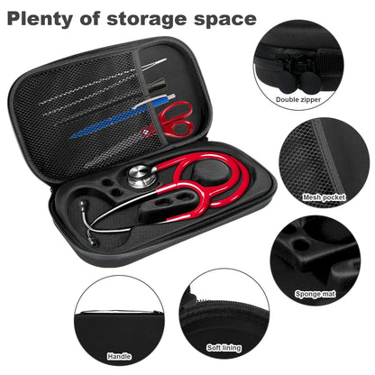 Shockproof Stethoscope Case – Portable Lightweight Medical Storage & Travel Carrying Bag Organizer