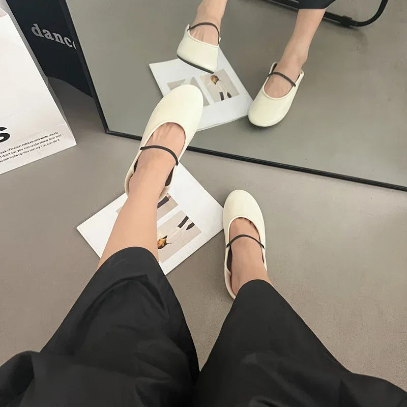 Designer Women’s Flats – Fashionable Slip-On Soft Sole Ballet Shoes, Casual Outdoor Ballerina Shoes for Ladies