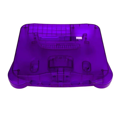 2-Pack Transparent Orange & Purple N64 Replacement Housing Shell – Translucent Case for Nintendo N64 Console