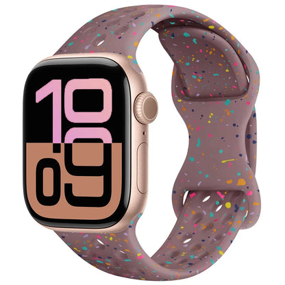 Silicone Apple Watch Strap - Breathable Wristband for Watch 11/10/9/8/7 Ultra 3/2 SE Series 49mm-41mm