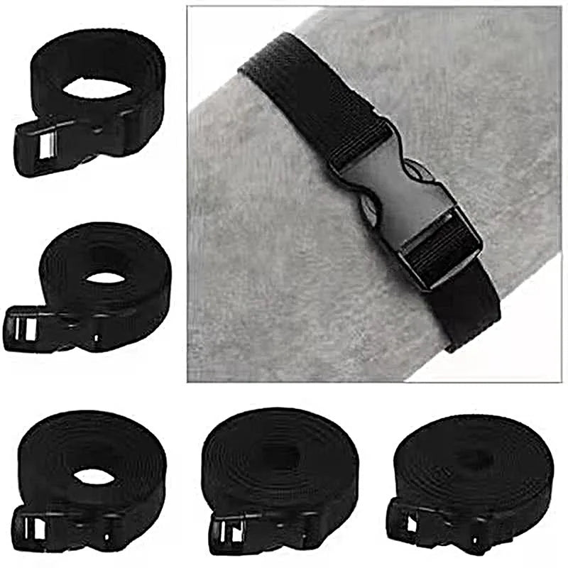 Durable Nylon Cargo Tie Down Strap - Travel Luggage Lash Belt with Cam Buckle for Camping