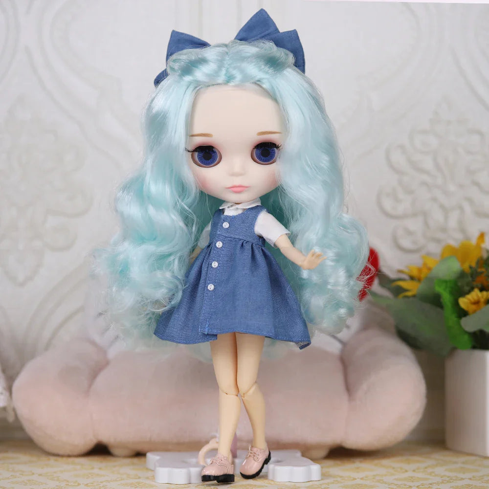 ICY DBS Blythe Doll 1/6 BJD Jointed Body — 30cm White Skin Anime Doll with Shiny & Matte Face, Special Price Gift Toy