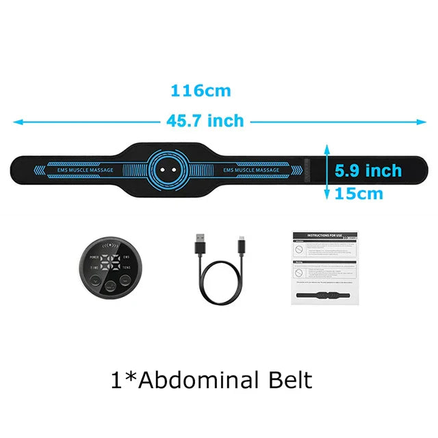 Smart Abdominal Muscle Trainer — EMS Toning Belt for Abs, Arms, and Legs Home Fitness Massage Equipment