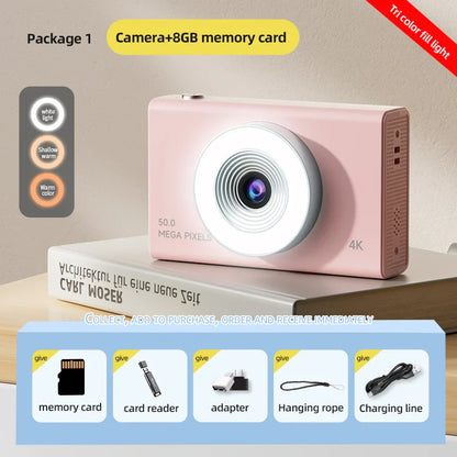 Xiaomi 4K Digital Camera – 50MP Autofocus Portable Retro Camera, CCD Travel & Student Camera