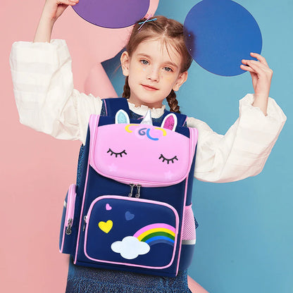 Children’s School Backpack | Cute Waterproof Lightweight Bag for Elementary Students, Grades 1-6, Ages 6-12