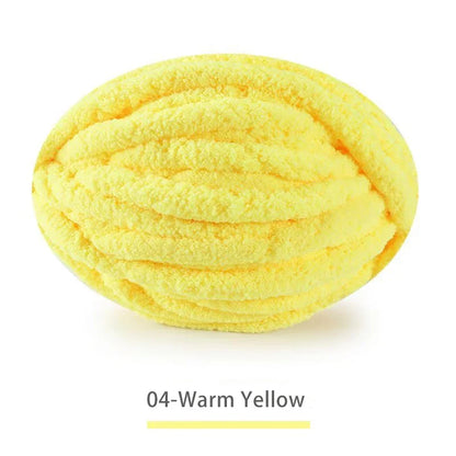 250g Extra Thick Ice Chenille Yarn Ball for Hand Knitting – Soft DIY Blanket, Cushion, Scarf & Pet Bed Yarn for Craft Projects