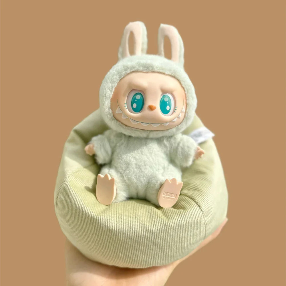Labubu V2 & V3 Doll Accessories – 17CM Kawaii Mini Sofa Bed Clothes for Birthday Gifts