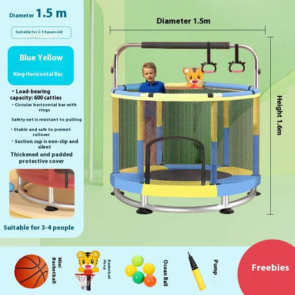 Indoor Trampoline for Kids – Home Use Jumping Bed for Children Aged 3-10