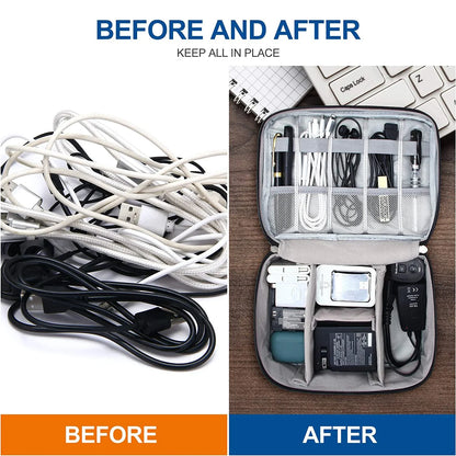Portable Digital Storage Bag – Waterproof USB Cable Organizer Pouch for Electronics & Accessories