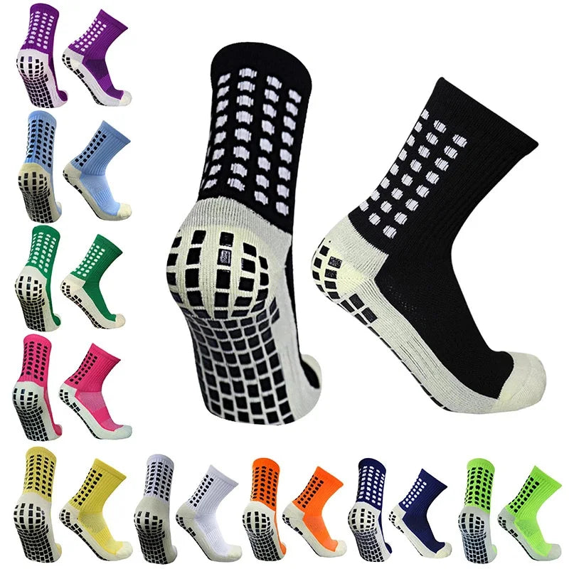 Anti-Slip Football Socks - Non-Slip Soccer, Basketball, Tennis & Cycling Grip Socks for Men