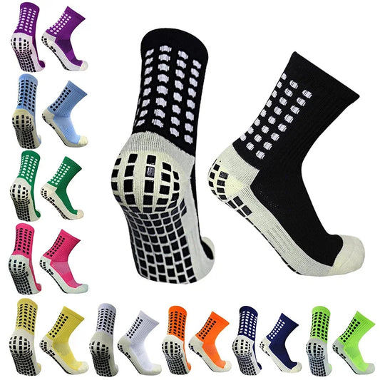 Anti-Slip Football Socks - Non-Slip Soccer, Basketball, Tennis & Cycling Grip Socks for Men