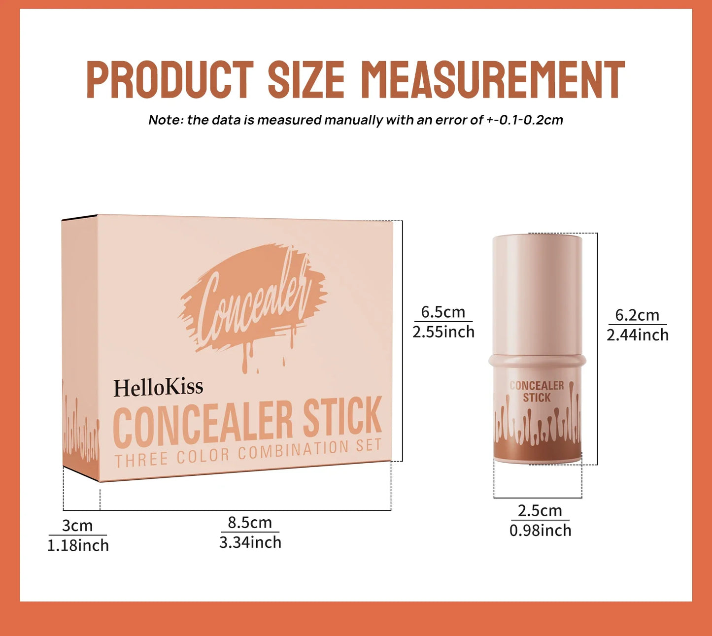 Contour Stick Set – Natural Matte Finish Highlighters & Shadow, Waterproof V-Face Shaping Contour Wand for Face Makeup