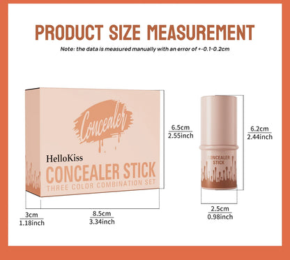 Contour Stick Set – Natural Matte Finish Highlighters & Shadow, Waterproof V-Face Shaping Contour Wand for Face Makeup