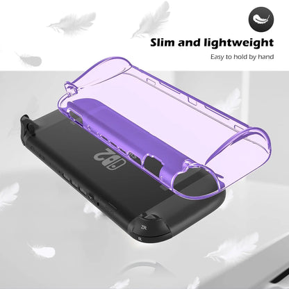 Protective Case Kit for Nintendo Switch 2 (2025) — Clear TPU Cover, Anti-Scratch, Shock-Absorption, Ergonomic Grip Design