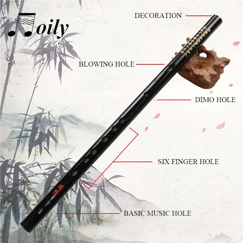 Anime Mo Dao Zu Shi Cosplay Accessories – Wei Wuxian Flute Chinese Dizi Transversal Flauta Traditional Musical Instrument