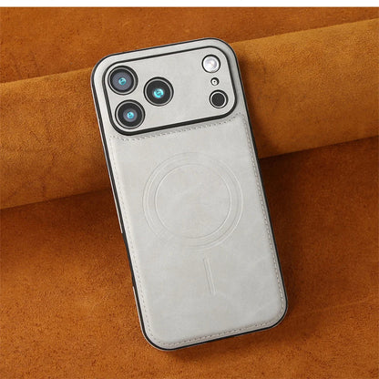 Luxury Magnetic Leather Case - Shockproof MagSafe Compatible Cover for iPhone 12, 13, 14, 15, 16 & 17 Series