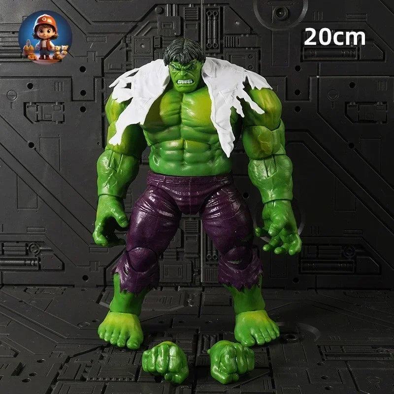 Marvel Avengers Hulk 8" Articulated Action Figure - Handmade Toy for Kids, Christmas & Birthday Gift