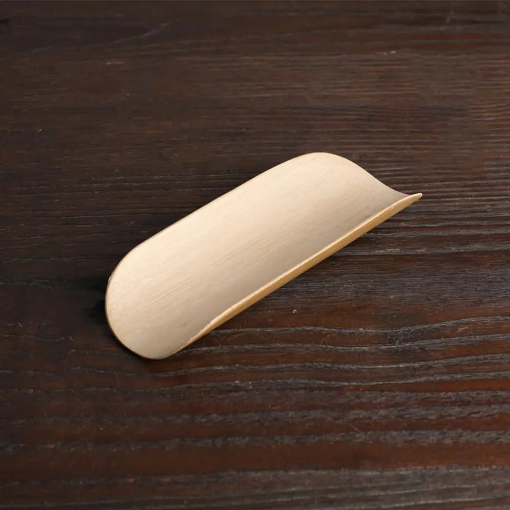 Japanese-Style Natural Bamboo Rattan Tea Scoop – Tea Shovel, Leaves Chooser, Honey & Coffee Spoon, High-Quality Holder