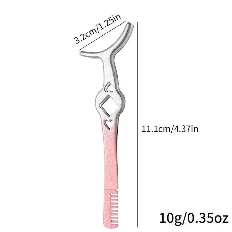 Professional False Eyelash Applicator Tweezers – Precision Lash Extension Clip & Curler Makeup Tool