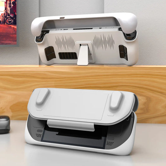 Back Cooling Cover with Sliding Shell for Steam Deck — Hard Protective Case with Kickstand Gaming Accessory