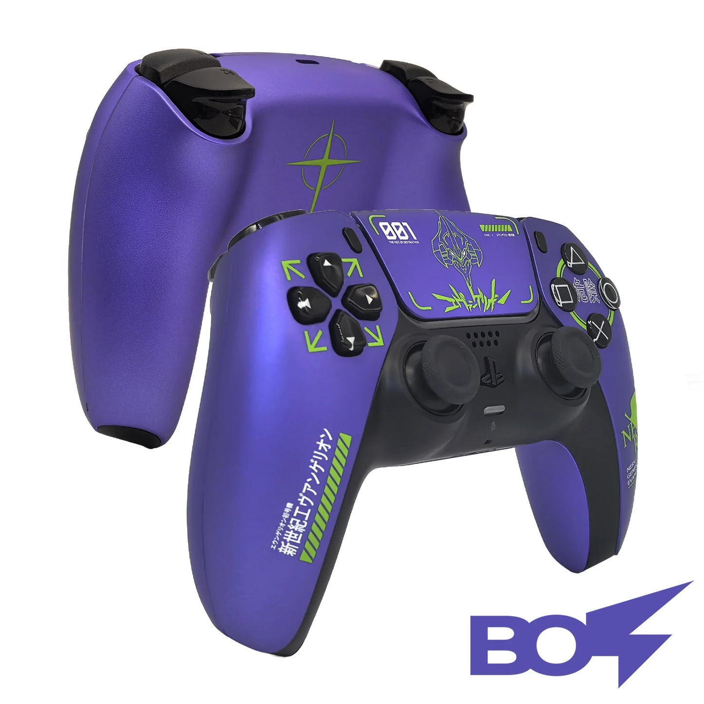 Purple Metallic PS5 Controller Shell Faceplate – DualSense Replacement Cover with Touchpad (BDM-010 to 050)