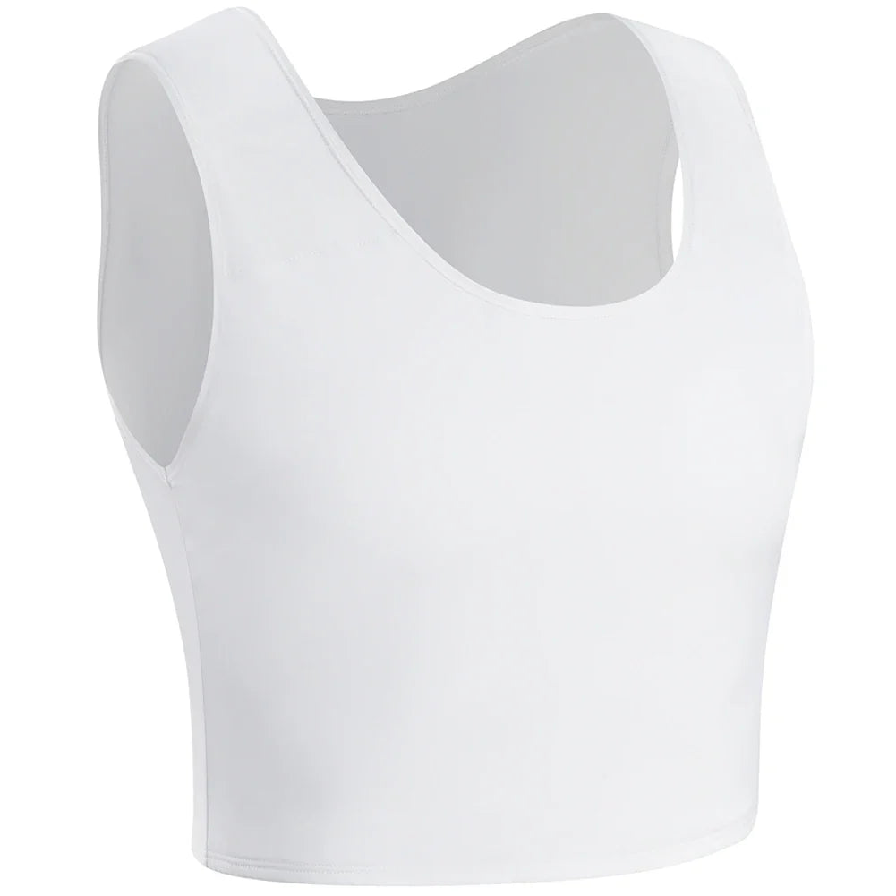 XUJI Transgender FTM Half Chest Binder – Breathable Tomboy Chest Compression for Comfort
