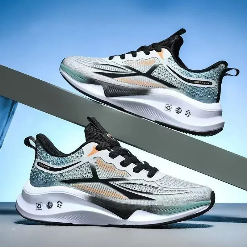 Men’s Summer Running Shoes – Cushioned Fitness Sneakers for Middle School Students & Sports Training