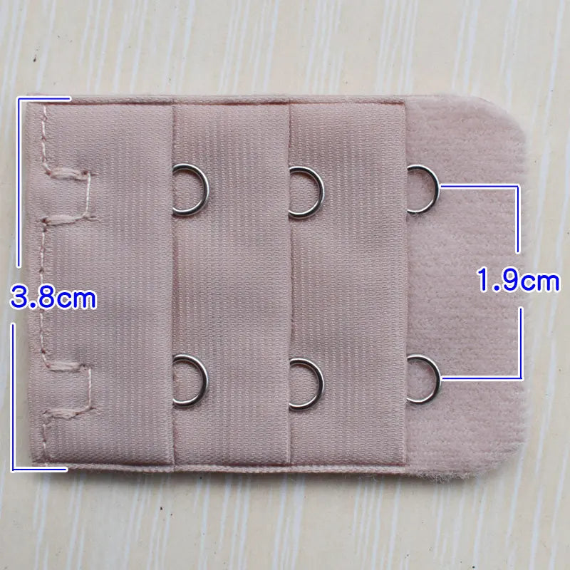 3.8cm 2-Hook Bra Extender Clip – Adjustable Back Belt Buckle for Women’s Underwear & Soft Bra Extension