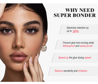 NATUHANA Super Bonder Eyelash Glue – Quick-Drying Long-Lasting Adhesive for Eyelash Extensions
