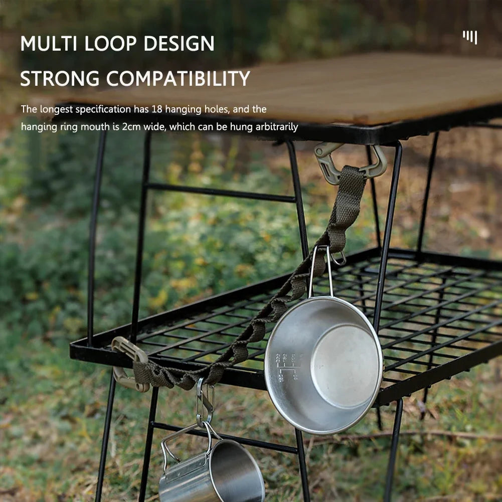 Hot Campsite Garden Supplies Storage Strap | Clothesline Tent Cup Hang Lamp Buckle | Outdoor Lanyard Hanger Camping Hanging Rope