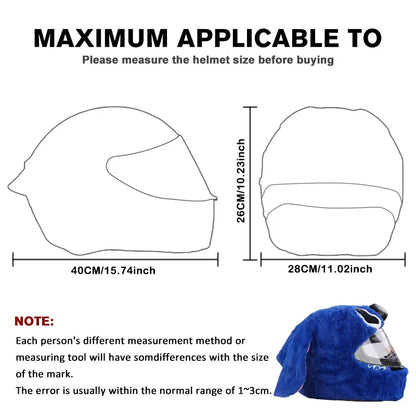 2025 New Funny Motorcycle Helmet Cover, Full Helmet Christmas Cap Gift, Personalized Motorbike Crash Case