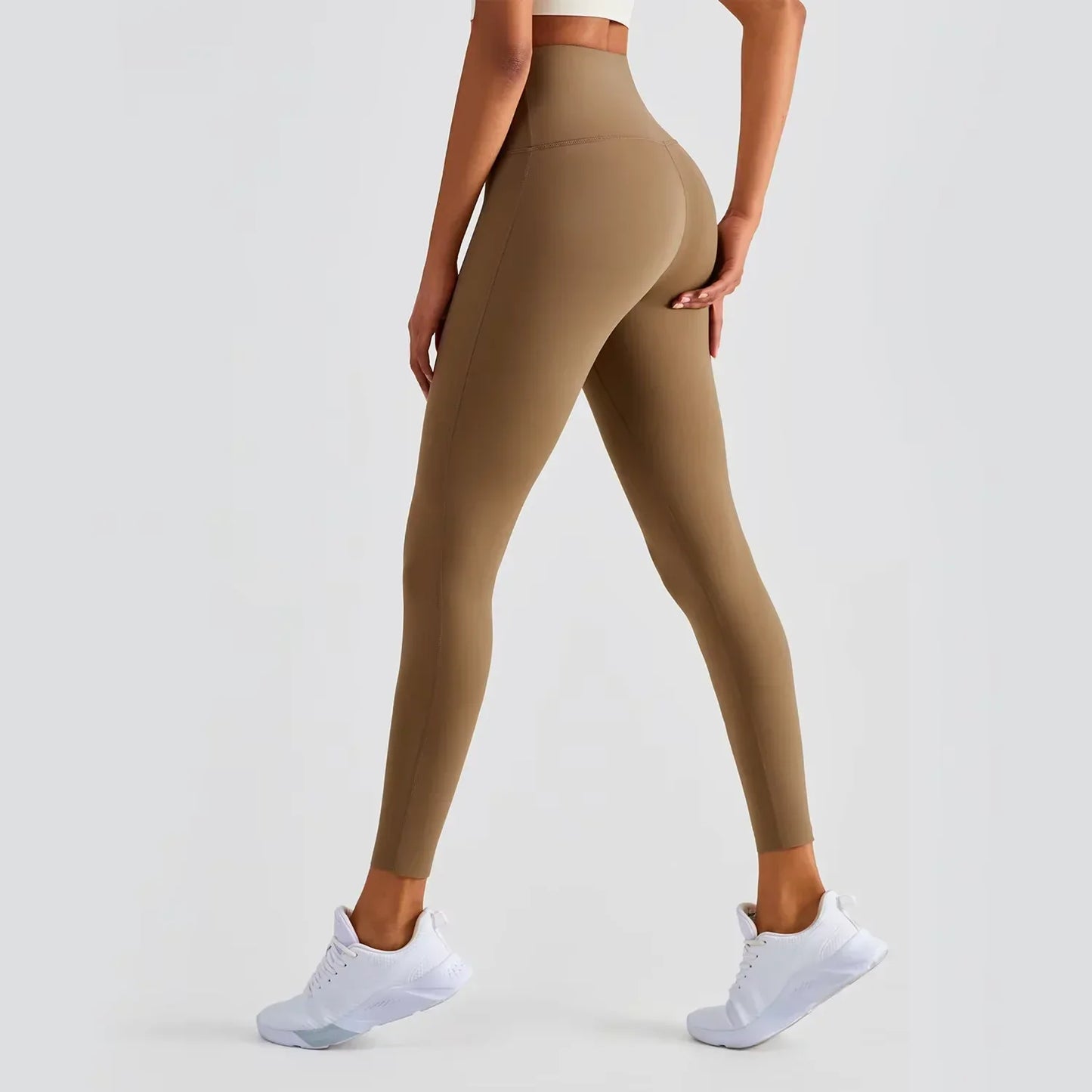 Women’s Lycra Four-Way Stretch Yoga Pants – High Waist Seamless Sports Leggings, T-Line Free Gym Fitness Wear